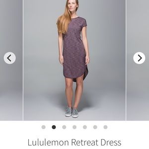 Lulu Retreat Dress size M heathered black cherry